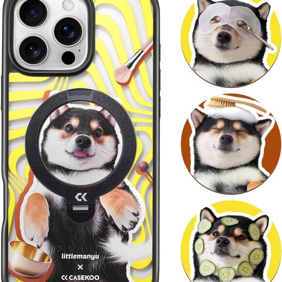 CASEKOO x Manyu Pawfect Chill Time Magic Stand Pro Case Set for iPhone 16 Pro - Picture 2 of 11